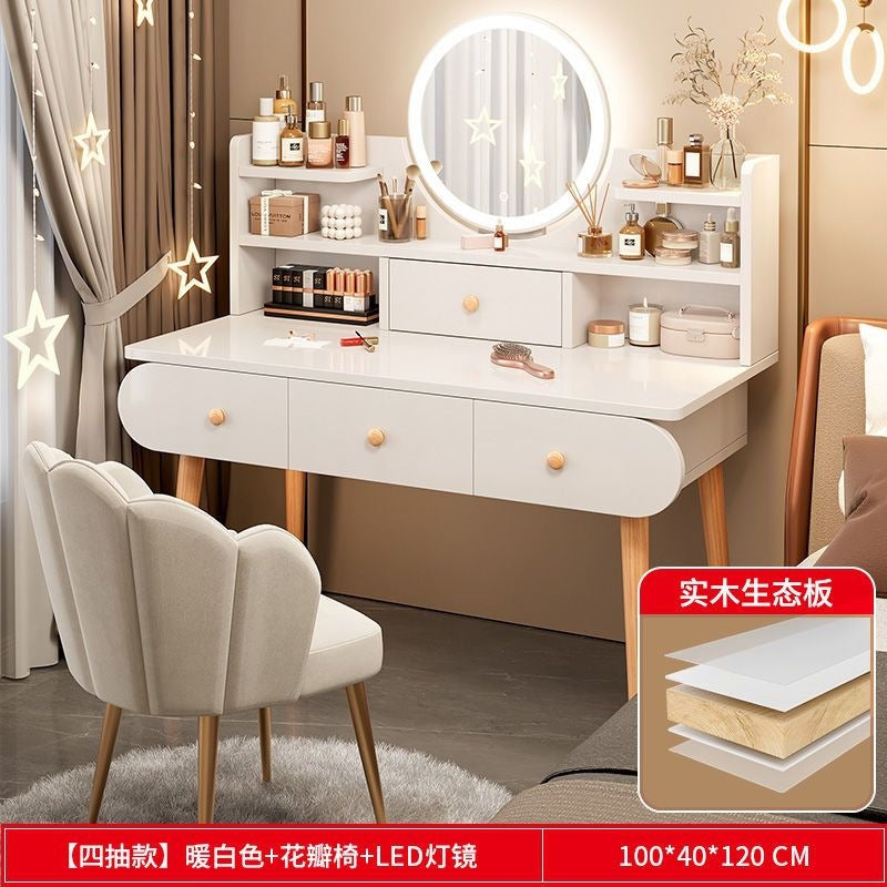 Vanity table bedroom simple modern small makeup cabinet all-in-one small apartment new arrival makeup table makeup table