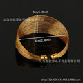 Wholesale cross-border women's copper wire minimalist bangle, fashion adjustable bracelet women's jewelry bangle