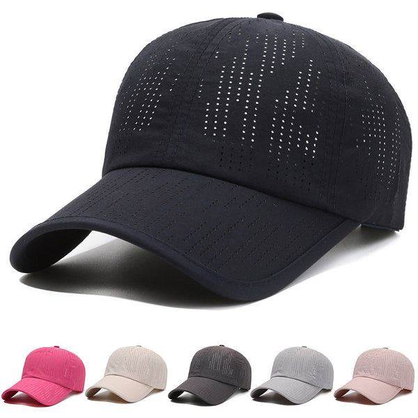 Summer quick-drying cap mesh breathable men's baseball cap sunshade cap fashionable versatile casual sunscreen hat women