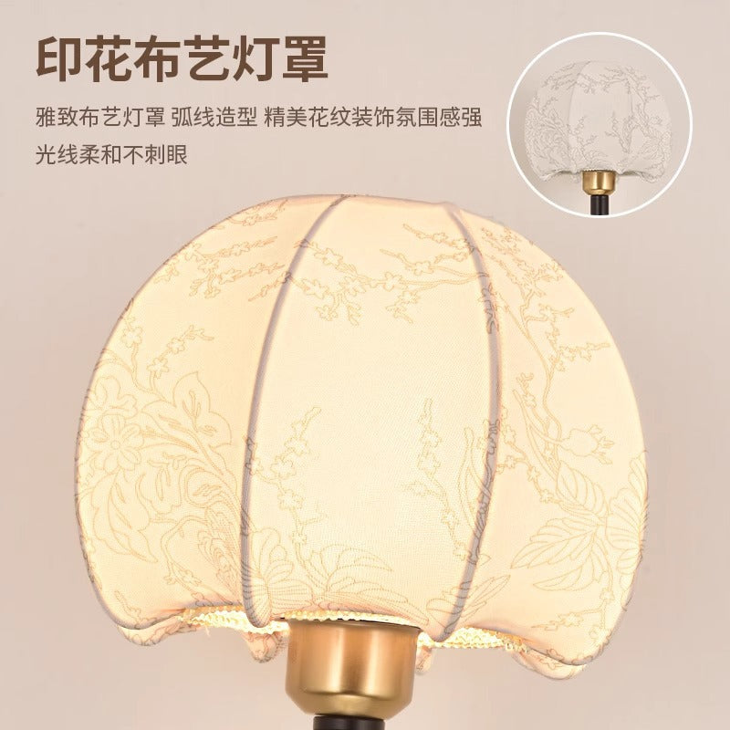 Wall lamp medieval wabi wind corridor aisle living room background wall lamp creative simple Nanyang bedroom bedside lamp 1
