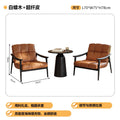 Orange single chair combination-side table 50cm