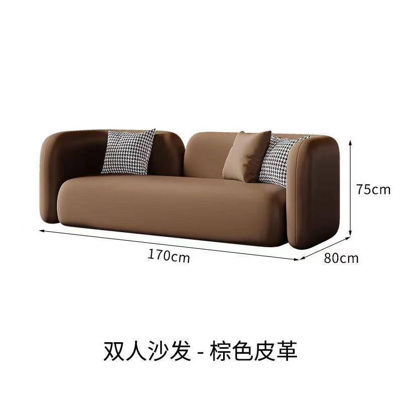 Influencer-approved business negotiation sofa set: premium hotel lobby, beauty salon, office reception, and guest lounge sofa and coffee table combination