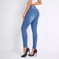 Pre-sale #ready stock-15607#  cross-border women's ins versatile fashionable tight stretch skinny jeans