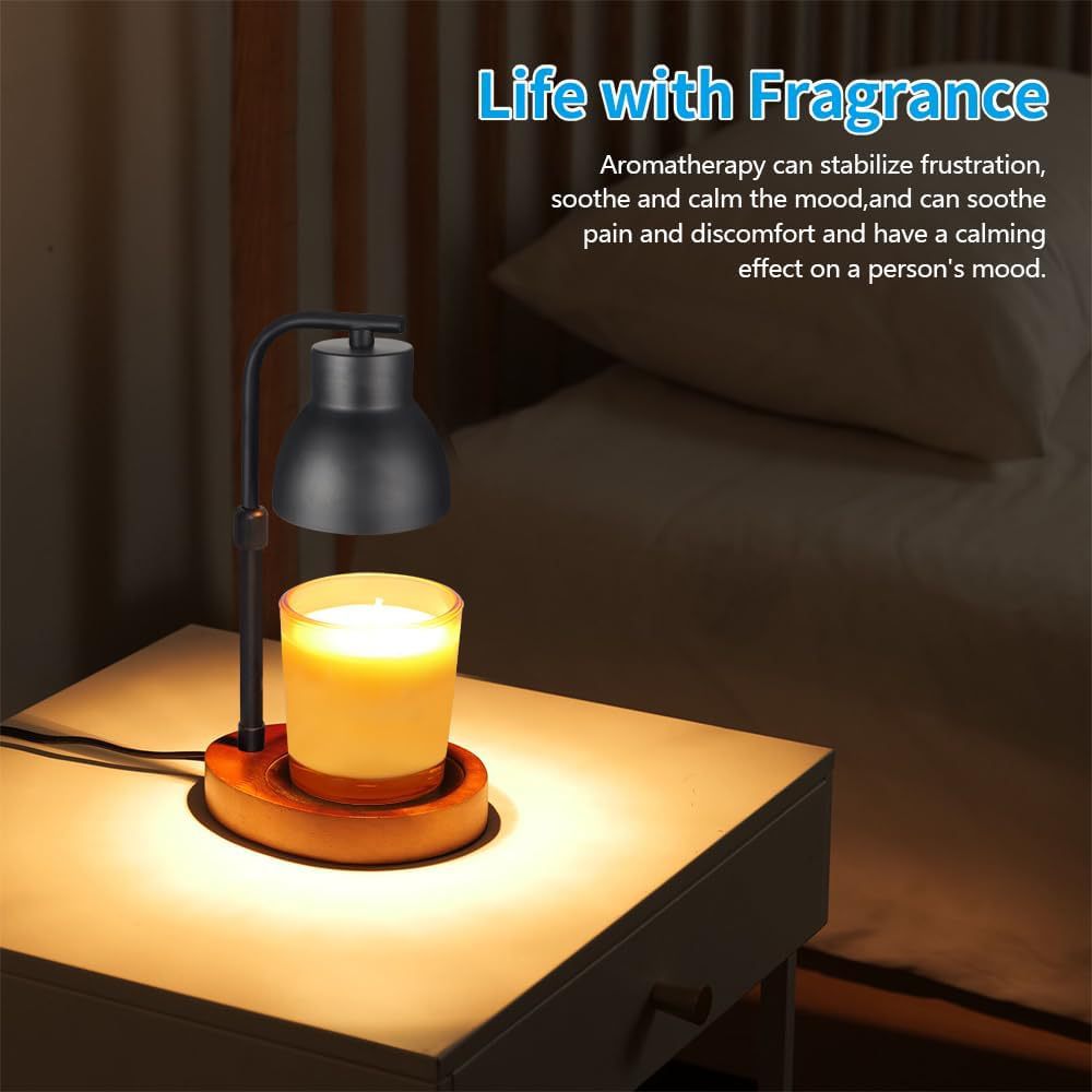 Aromatherapy lamp simple romantic gift bedroom dimmable bedside lamp gift melting candle diffuser no fire wax melting lamp