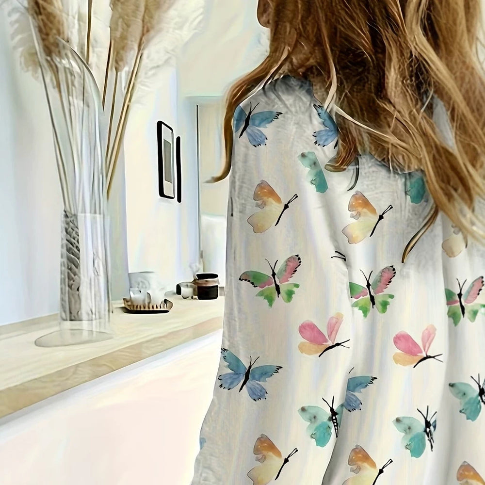 wholesale women's long-sleeved shirts, trendy all-season shirts with popular cross-border print designs, dropshipping available