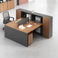 Saint li casual staff desk and chair combination modern office financial table screen card slot