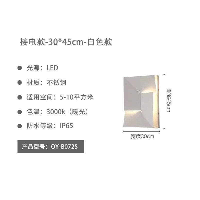 Outdoor wall light villa solar waterproof garden light outdoor entrance exterior wall art creative landscape atmosphere wall lamp