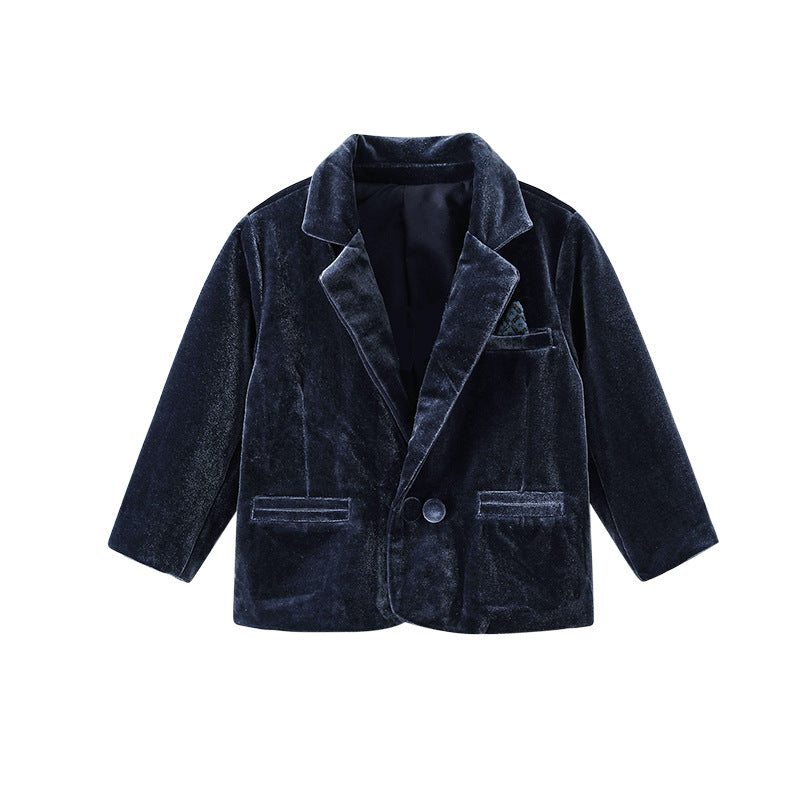 Boys' formal wear: new autumn  collection - british gentleman style children's suit, long sleeve v-neck turn-down collar jacket