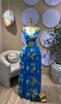European and american cross-border women's fashion  winter new sleeveless v-neck backless sexy camisole pleated maxi dress