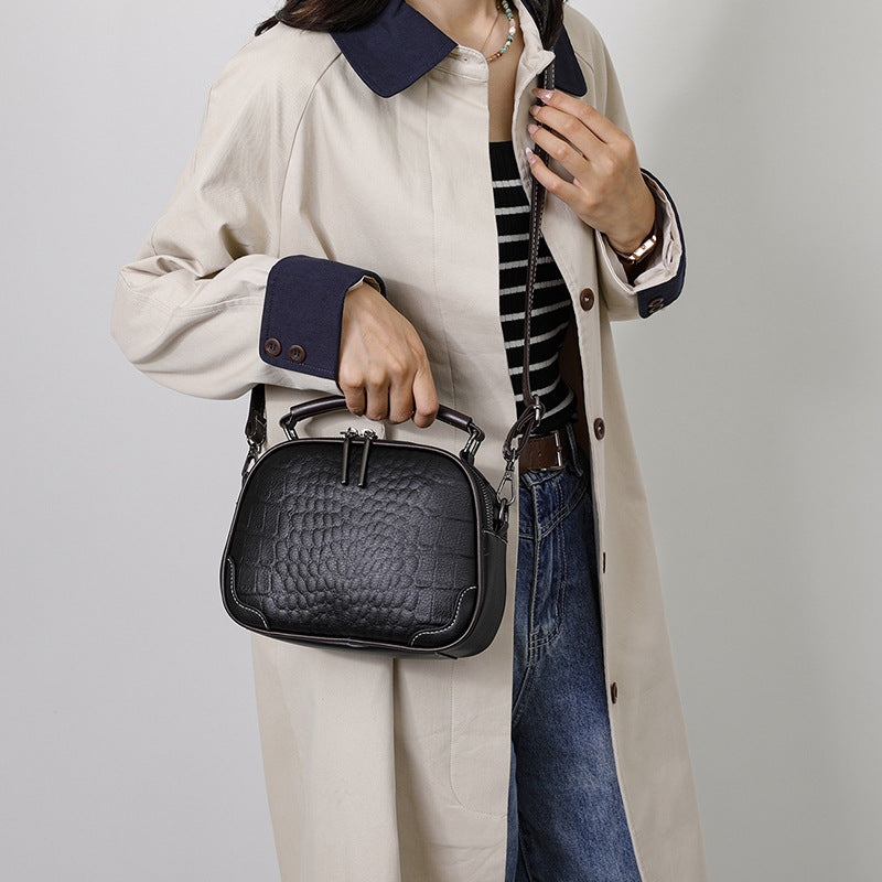 new arrival women's bag satchel bag crocodile pattern women's bag classy sense of fashionniche stylestylish shoulder crossbody bag