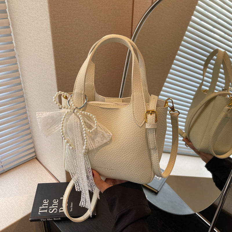 Foreign trade advanced sense small bag women 2025 new fashion versatile messenger bag summer super fire handbag bucket bag