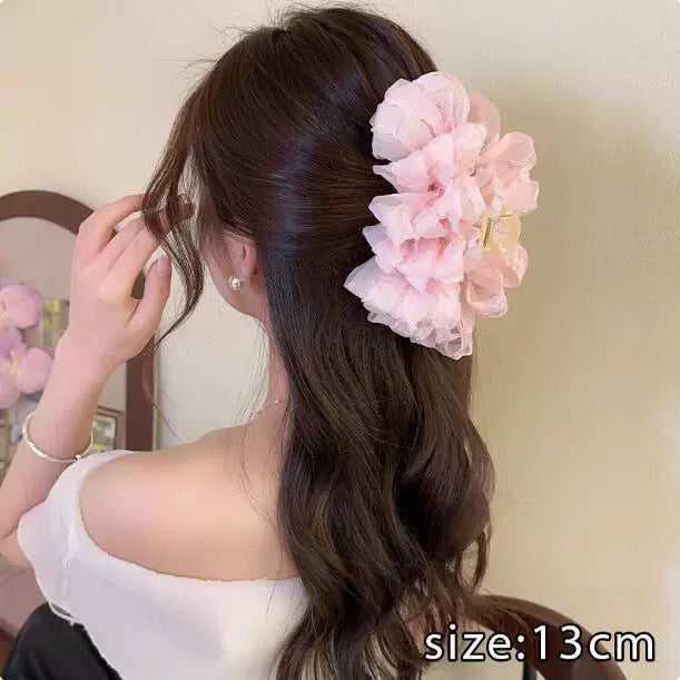 Cloud bubble clip extra large bows hair clip for women 2025 hair clip classy back of head shark clip