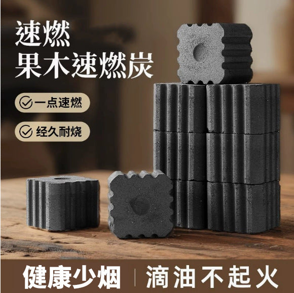Fruit charcoal, flammable wood, quick-burning charcoal, barbecue charcoal, square and round charcoal, tea charcoal, camping-specific charcoal