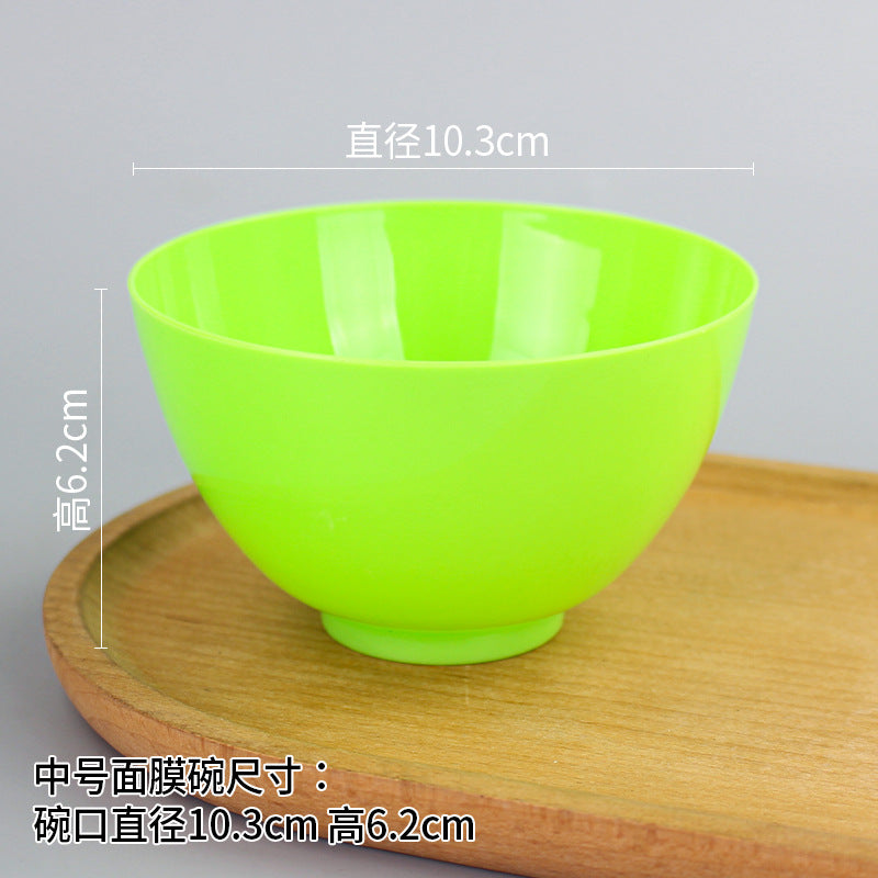Beauty bowl spa mask mixing tool plastic mask bowl wholesale set - flat rim bowl