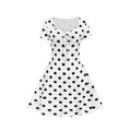 european and american polka dot french chic bodycon mini dress