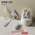 [gray]-lf-new transparent jar + luminous ear spoon
