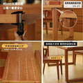 Nordic mobien solid wood dining table small apartment minimalist american style ash wood rectangular desk and chair set for home use