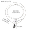 Butterfly necklace wholesale european and american cross-border jewelry women's stylish exaggerated versatile alloy couple stacking autumn and winter sweater chain
