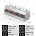 Sauce warmer machine commercial sauce machine thermostatic container chocolate sauce jam warmer stove heating single double three cylinder