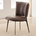 Factory direct wholesale custom italian minimalist dining chairs - high-end casual upholstered leather restaurant designer chairs