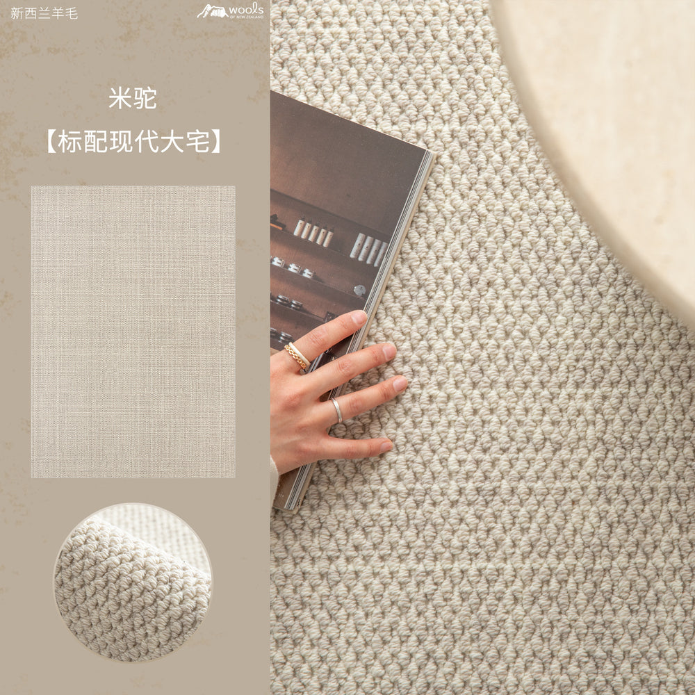 Wool carpet plain color living room accessible luxuryclassynew arrivalfor home carpet large house standard bedroom floor mat stain-resistant thickened