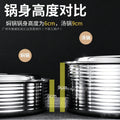 Three-layer steel pot body stew pot set soup pot set fire pot set buffet dry 304 stainless steel soup pot