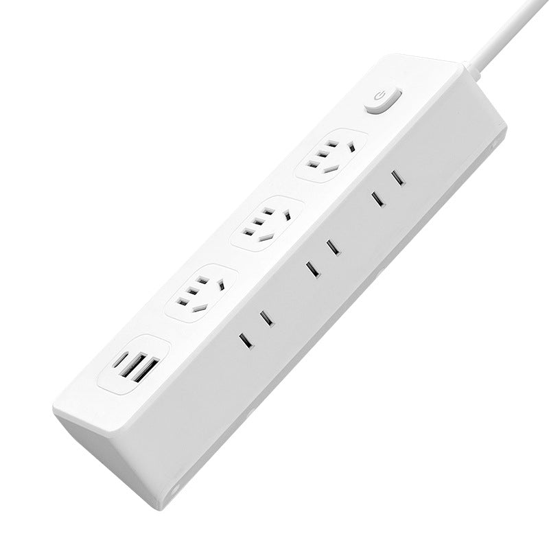 Side socket multi-function power strip with long cable usb plug-in board plug-in board for home student dormitory drag-in board