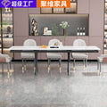 Factory direct italian minimalist nordic rock slab dining table - extendable rectangular table for home and restaurant use