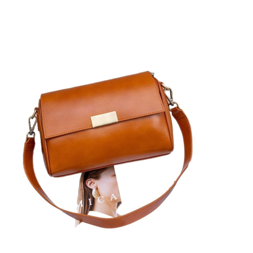 First layer cowhide retro women's bag 2024 new arrival armpit bag women's fashion crossbody bag classy texture genuine leather shoulder bag