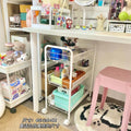 Kitchen storage rack, movablefor home, small trolley, floor-standing multi-layer vegetable basket, vegetable basket, toy storage artifact