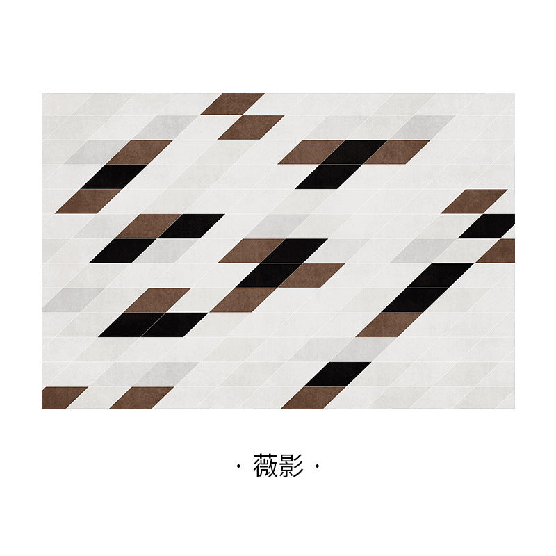 Checkerboard rug for bedroom, living room - modern minimalist nordic style - perfect for bedside, coffee table, or sofa