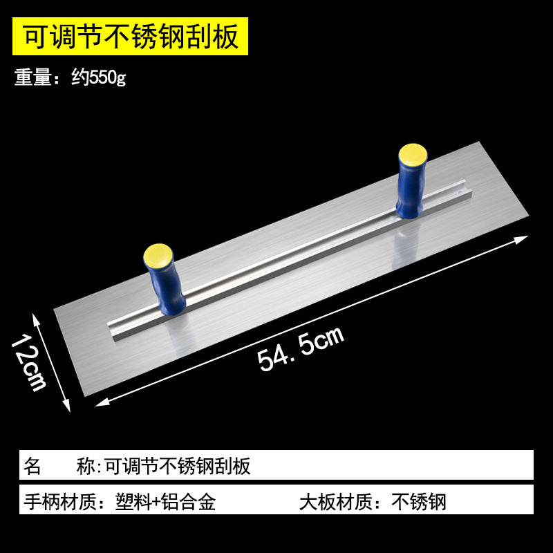 Clay plate stainless steel spatula putty scraping knife mud knife plastering mud scraper mud bricklayer manufacturer iron plate plastering tool