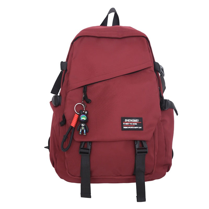 New large-capacity junior high school students backpack schoolbag travel computer backpack business leisure commuter backpack