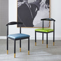For home dining chair scandinaviancasual modern iron horn chair casual study stool imitation solid wood dining commercial back chair