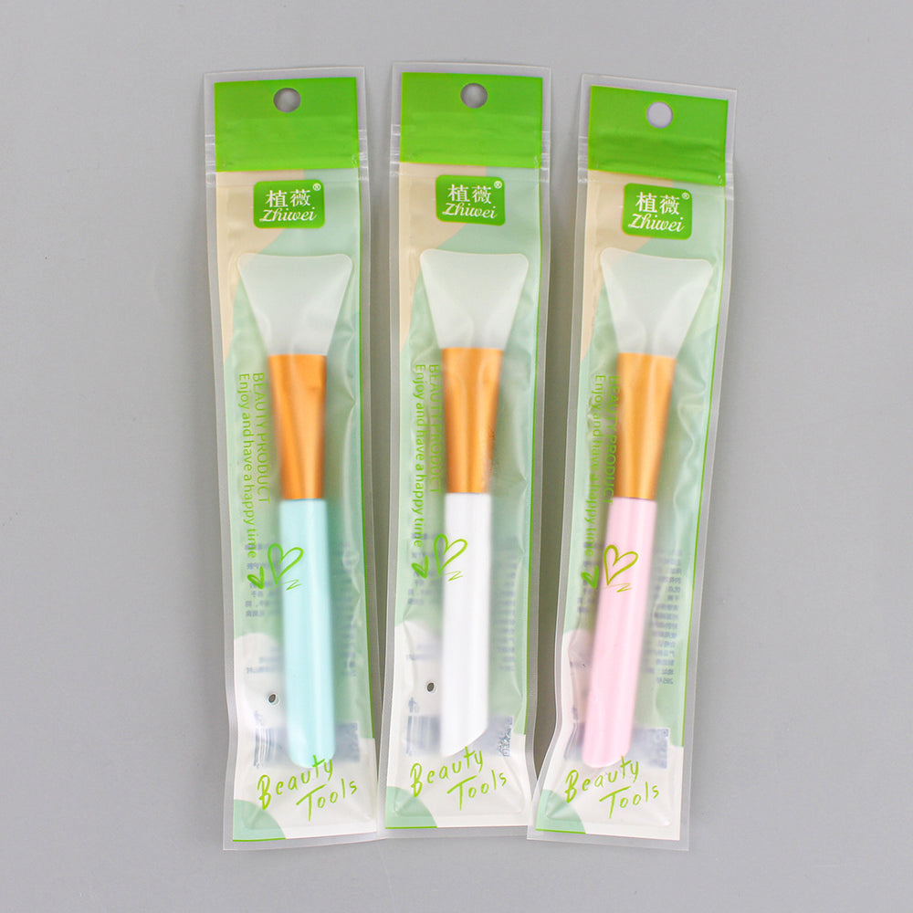 Zhiwei silicone mask brush diy beauty care tool beauty salon spa tool makeup brush soft glue head