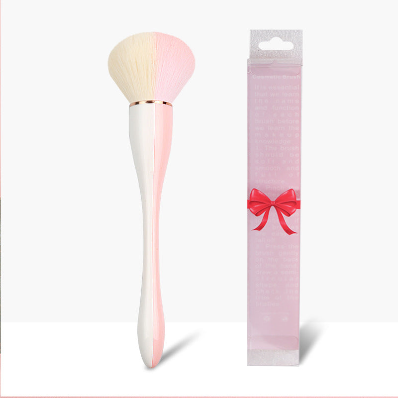 New single two-color beauty tool loose powder brush manicure dust makeup brush super soft fiber bristle makeup brush