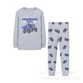 Long-sleeve t-shirt boy's set - spring/autumn crew neck outdoor sports jungle adventure bionic camouflage outfit - long pants & long-sleeve top