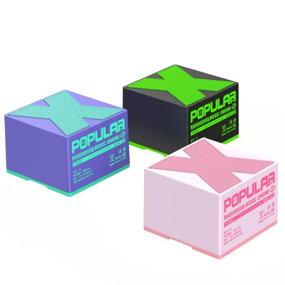 New premium bluetooth speaker - mini desktop bluetooth speaker - gift tws dual-link small speaker [x1-s100]