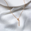 Wholesale autumn/winter sweater necklaces - european & american cross-border e-commerce jewelry, geometric diamond-studded minimalist choker for women