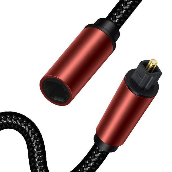 Digital fiber audio output into SPDIF5.1/7.1 power amplifier soundwall 90 degree elbow to elbow fiber