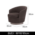 Foshan italian normcore casual chair accessible luxury living room fabric rotating bedroom dressing chair negotiation single sofa chair