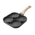 Medical stone hamburger pot internet celebrity hot-selling for home kitchen omelette pot four-hole breakfast pot all-in-one die-cast steak frying pan