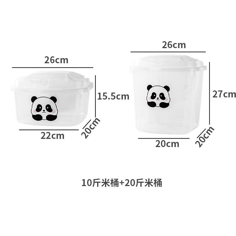 Rice bucket, household grain storage box, grain sub-packaging, sealed bucket, insect-proof and moisture-proof rice bucket 10kg food grade