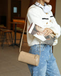 First layer vegetable tanned cowhide women's bag fashioneasiest for matchnew arrivaltrendysummercasual shoulder crossbody bag shell bag coin purse