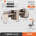 2.4 straight row double seat + chair