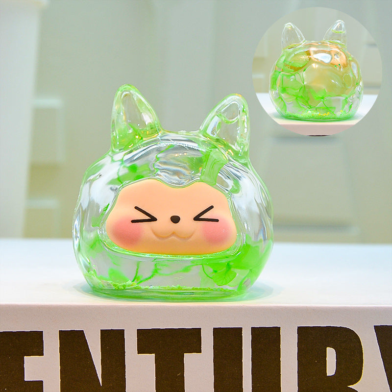 oversized three-dimensional quicksand KIKI shopping mall blind box figure desktop ornament car pendant DIY jewelry accessories