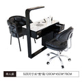 120cm multifunctional single table (black) + porcelain surface + set
