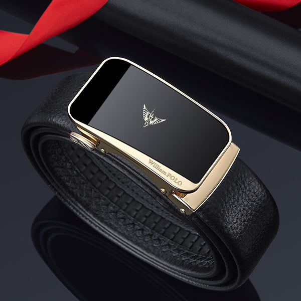 Emperor Paul Versatile Belt Men's Genuine Business Casual Leather Belt Automatic Buckle Fashion Trend Belt
