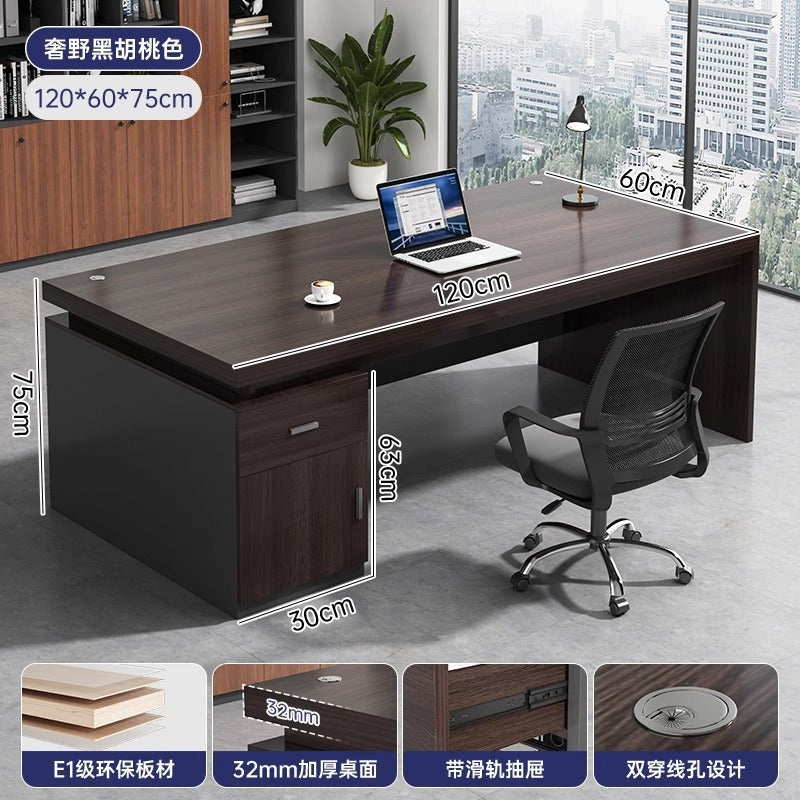 Desk Boss Table Single Desktop Office Table and Chair Combination Staff Desk Light Luxury Home Computer Desk