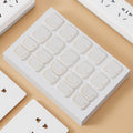 Upgraded patterned handle - pure white - 2-prong - 10-pack (bulk)